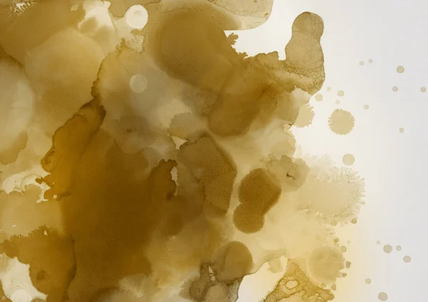 Gelbe Flüssige Tinte Digitale Tapete — Stockfoto
