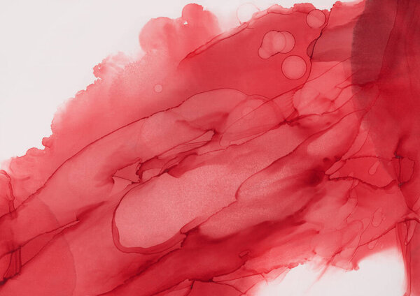 Red liquid ink, digital wallpaper