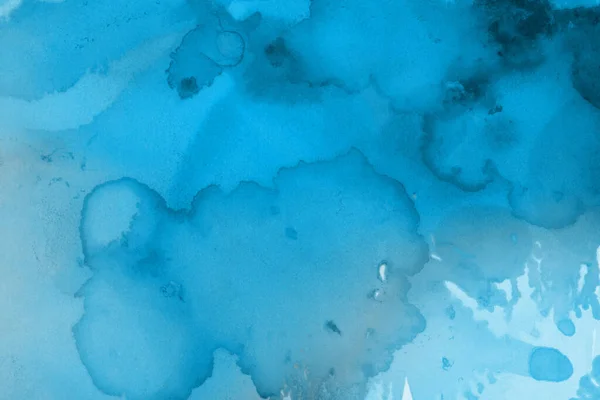 Blue Liquid Ink Digital Wallpaper — Stock Photo, Image