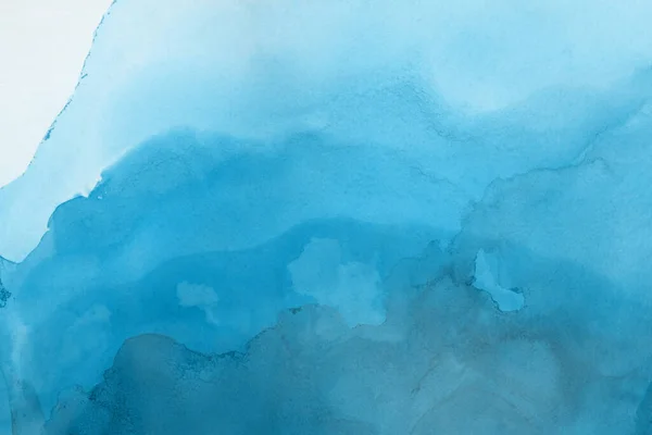 Μπλε Υγρό Μελάνι Ψηφιακή Ταπετσαρία — Φωτογραφία Αρχείου