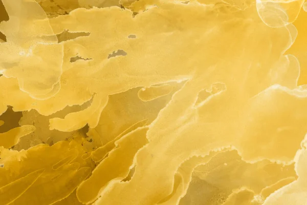 Tinta Líquida Amarela Papel Parede Digital — Fotografia de Stock