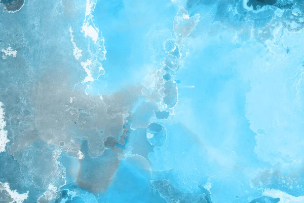 Blauwe Vloeibare Inkt Digitaal Behang — Stockfoto