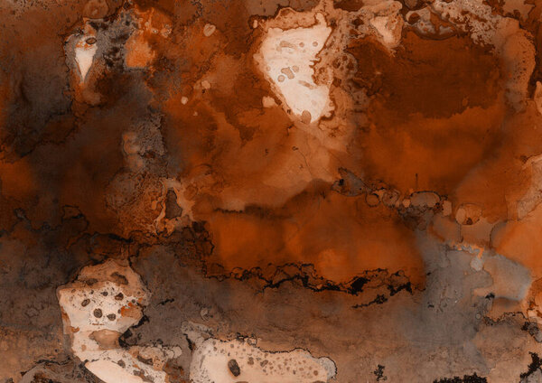 orange liquid ink, digital wallpaper