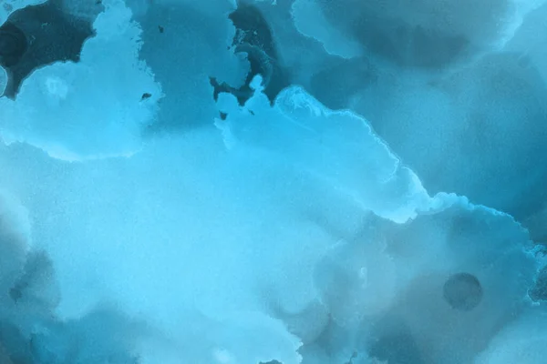 Tinta Líquida Azul Papel Parede Digital — Fotografia de Stock