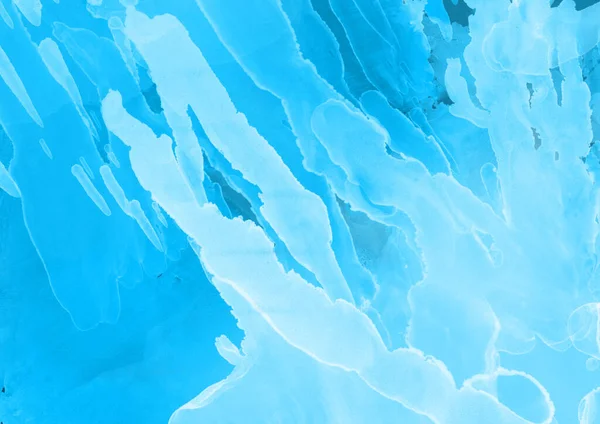 Blue Liquid Ink Digital Wallpaper — Stock Photo, Image