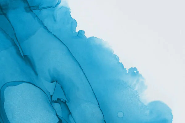 Blue Liquid Ink Digital Wallpaper — Stock Photo, Image