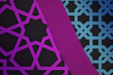 Soyut çiçek deseni. Çizgilerin ve buklelerin süsleri. Etnik dijital eğilim arkaplanı.