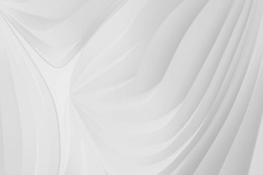 Yüksek teknoloji monokrom siyamatik soyut arka plan. Organik siber punk yapısı. Ses dalgalarının üç boyutlu görüntüleme efekti.