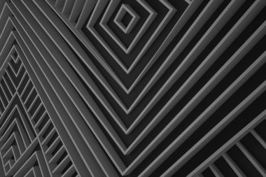 Yüksek teknoloji Geometri siyamatiği soyut arka plan. Organik siber punk yapısı. Ses dalgasının üç boyutlu görüntüleme efekti.