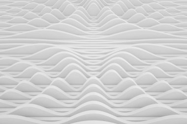 High technology cymatics abstract background. Organic cyberpunk structure. Three-dimensional render visualisation of sound wave effect. clipart