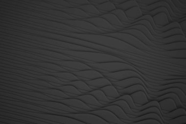 Yüksek teknoloji siyamatik soyut arka plan. Organik siber punk yapısı. Ses dalgası efektinin üç boyutlu görüntüleme.