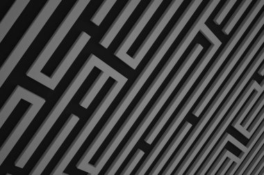 Yüksek teknoloji Geometri siyamatiği soyut arka plan. Organik siber punk yapısı. Ses dalgasının üç boyutlu görüntüleme efekti.