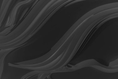 Yüksek teknoloji monokrom siyamatik soyut arka plan. Organik siber punk yapısı. Ses dalgalarının üç boyutlu görüntüleme efekti.