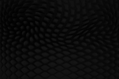 Yüksek teknoloji siyamatik soyut arka plan. Organik siber punk yapısı. Ses dalgası efektinin üç boyutlu görüntüleme.