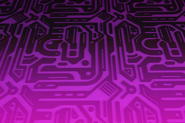 Abstract circuit board futuristic technology processing background. Microchip digital illustration.