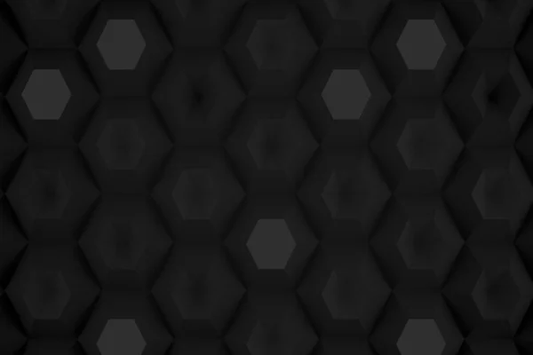 カラフルな六角形3D抽象的な背景 蜂細胞ハニカムテクスチャ 三次元レンダリング図 — ストック写真