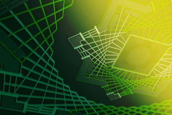 Abstract circuit board futuristic technology processing background. Microchip digital illustration.