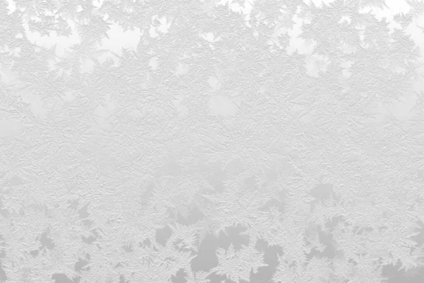 Beyaz zemin üzerinde beyaz donma, buz ve kar kristali dokusu.