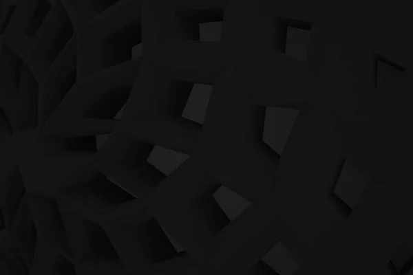 High Tech Monochrom Cymatics Abstrakten Hintergrund Organische Cyberpunk Struktur Dreidimensionale — Stockfoto