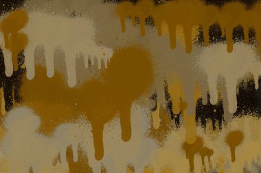 Sarı sprey boya soyut duvar kağıdı