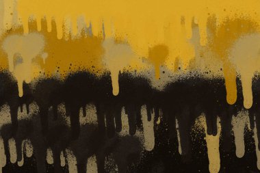 Sarı sprey boya soyut duvar kağıdı