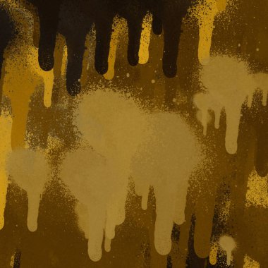 Sarı sprey boya soyut duvar kağıdı