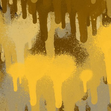 Sarı sprey boya soyut duvar kağıdı
