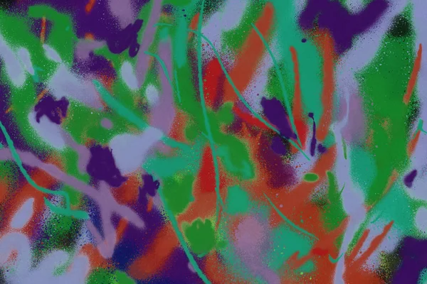 Vernice Spray Multicolore Carta Parati Astratta — Foto Stock