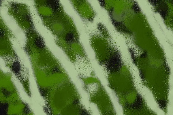 Tinta Spray Verde Papel Parede Abstrato — Fotografia de Stock
