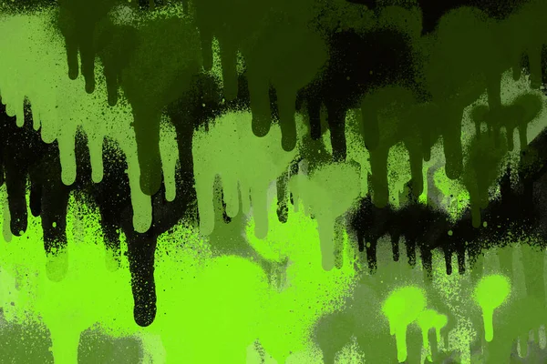 Tinta Spray Verde Papel Parede Abstrato — Fotografia de Stock