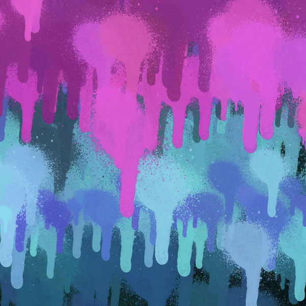 Flerfärgad Sprayfärg Abstrakt Tapet — Stockfoto