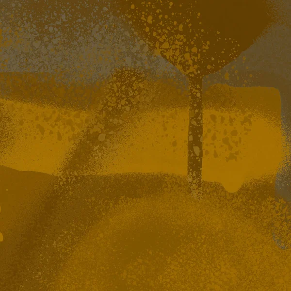 Жовта Фарба Розпилення Абстрактні Шпалери — стокове фото