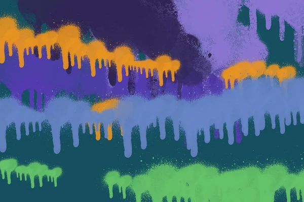 Çok Renkli Sprey Boya Soyut Duvar Kağıdı — Stok fotoğraf
