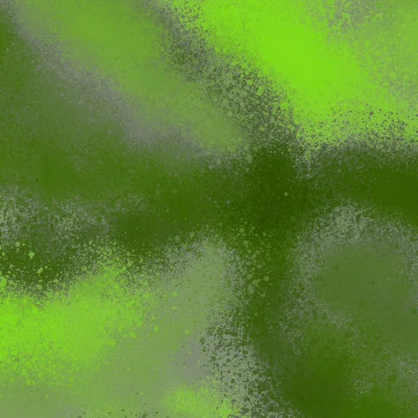 Tinta Spray Verde Papel Parede Abstrato — Fotografia de Stock