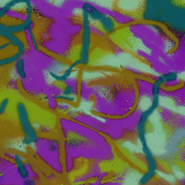 Flerfärgad Sprayfärg Abstrakt Tapet — Stockfoto
