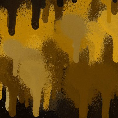 Sarı sprey boya soyut duvar kağıdı