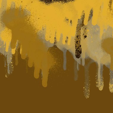 Sarı sprey boya soyut duvar kağıdı