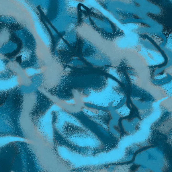 Blaue Sprühfarbe Abstrakte Tapete — Stockfoto