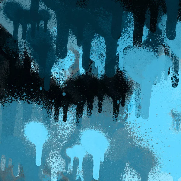 Pintura Spray Azul Papel Parede Abstrato — Fotografia de Stock