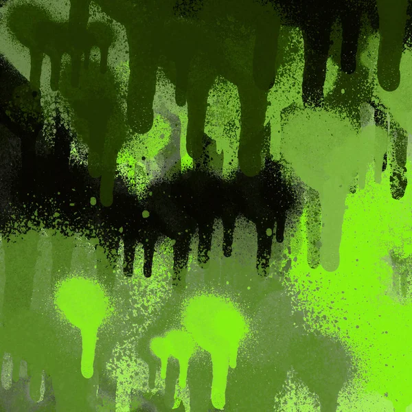 Yeşil Sprey Boya Soyut Duvar Kağıdı — Stok fotoğraf