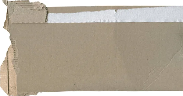 Elvont Sérült Karton Textúra Részletekkel — Stock Fotó