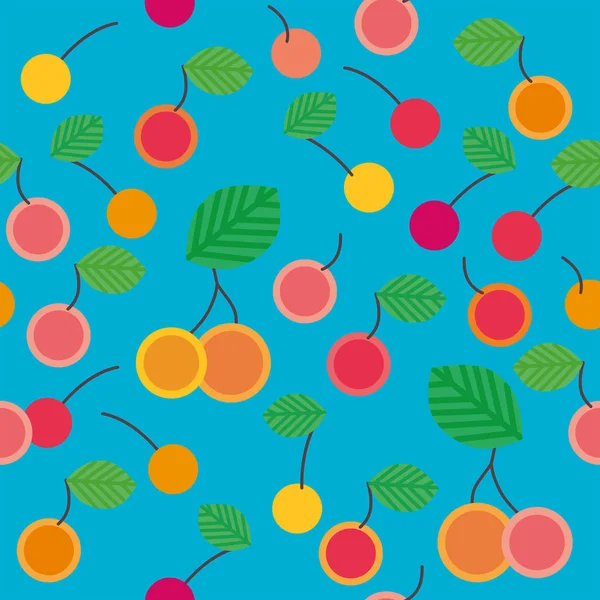 Kesintisiz Sarı kiraz desen arka plan