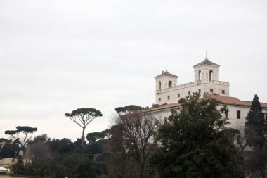 Eski Roma. Akşam görünümü. Panorama İtalya.