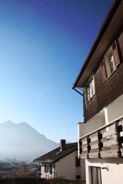 Avusturya evde ile manzara