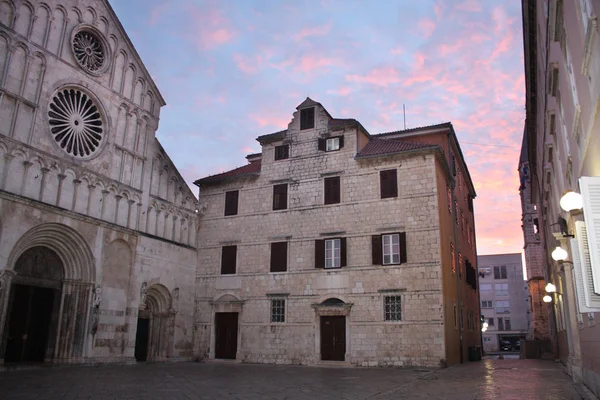 Catedral Santa Anastácia Zadar Croácia Unesco Maior Igreja Toda Dalmácia — Fotografia de Stock