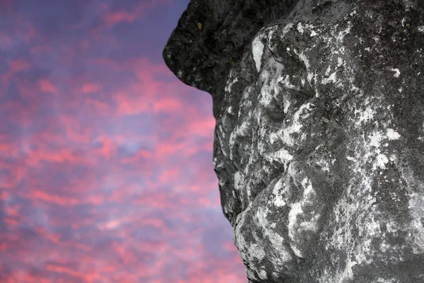 Minerva Romerska Huvud Skulptur Forum Zadar Kroatien Antika Romerska Skulpturer — Stockfoto