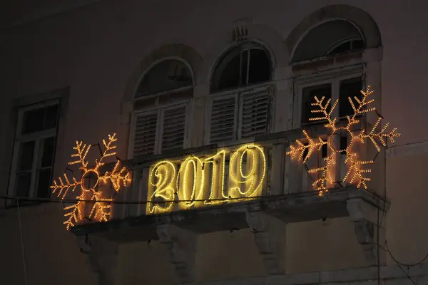 Decoración Navidad Zadar Croacia 2019 — Foto de Stock