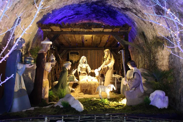 Nativité Jésus Christ Décoration Noël — Photo