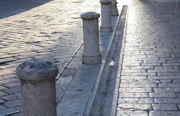 Antecedentes Antiga Rua Pedra Zadar Croácia — Fotografia de Stock