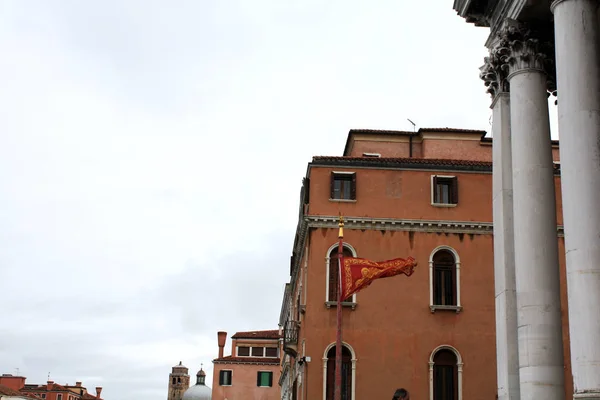 Βενετία Προβολή Της Της Στο Μεγάλο Κανάλι Για Τον Καθεδρικό — Φωτογραφία Αρχείου